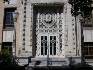 Image of Scoates Hall front doors